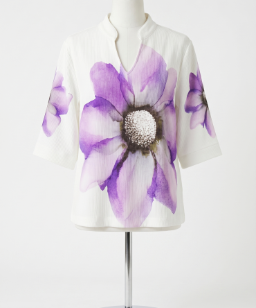 Statement Bloom Relaxed Tunic Top