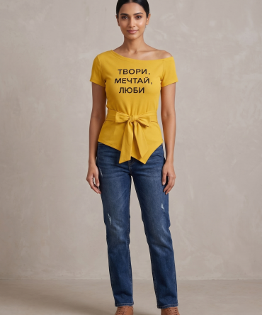 Korean Ribbed Knot Top