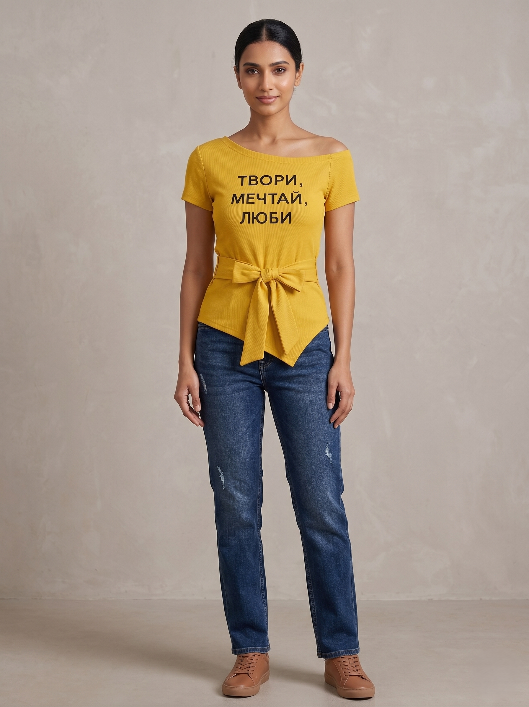 Korean Ribbed Knot Top