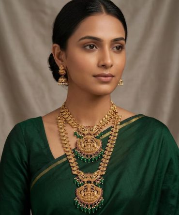 Traditional South Indian Festive Jewelry Set