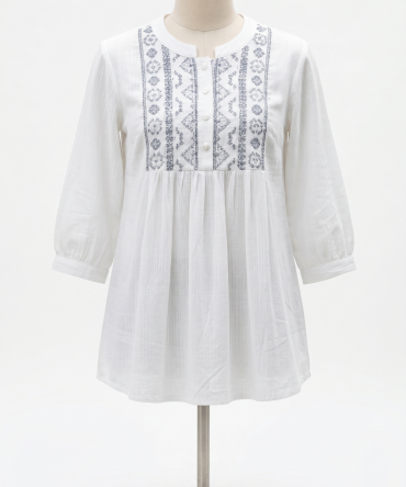 Embroided Tunic Top