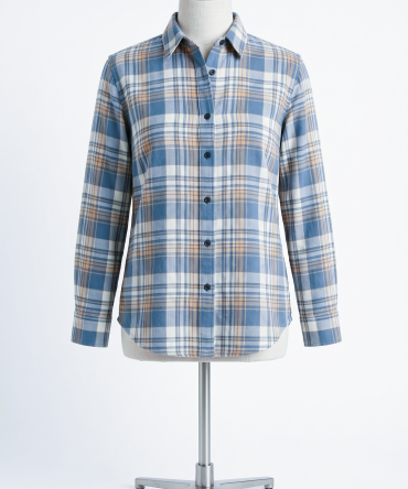Long Slive Plaid Shirt