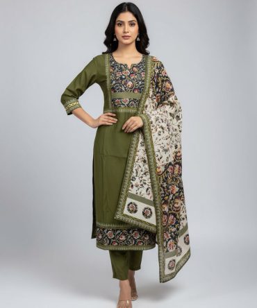 Kurta Pant Set with Dupatta