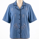 Embrodidded Denim Shirt