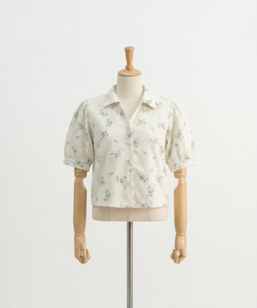 Vintage-inspired Floral Crop Top