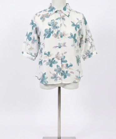 Short -Sleve Floral Top