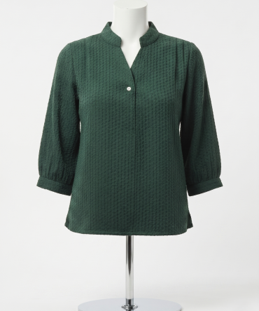Textured Henley Top