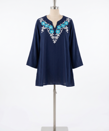 Embroided Tunic Top
